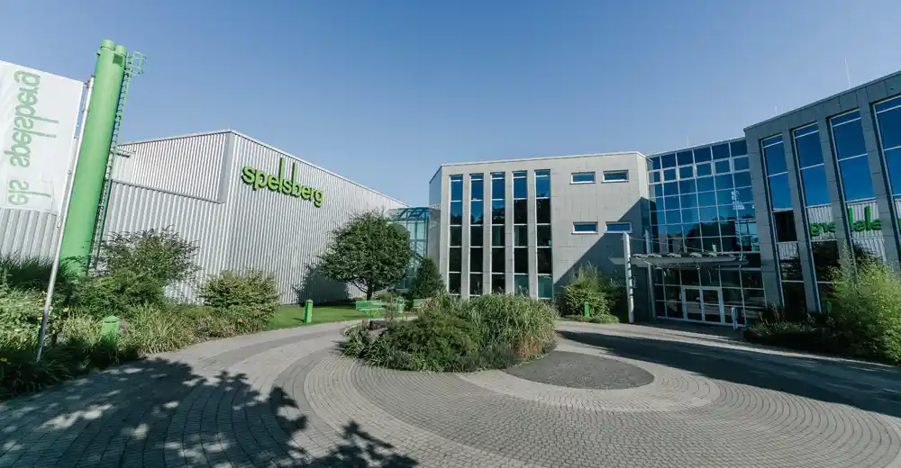 Spelsberg's headquarters building entrance in Germany